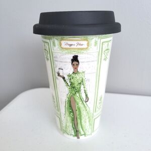 MEGAN HESS Ceramic Mug with Lid